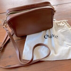 Quince European leather cross body  bag. Used a few times,perfect condition!